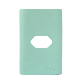 Placa p/ 1 Tomada Horizontal 4x2 - Novara Siciliano